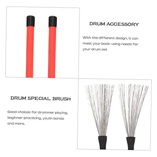 Conjunto de baquetas Beaupretty, 1 set práctico para músicos, agarre cómodo para actuaciones de bajo volumen, ideal para principiantes y bandas juveniles, incluye bolsa duradera de almacenamiento miniatura 6