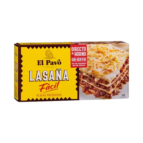 El Pavo Lasaña Fácil, Plaques Précuites Pour Lasagne à la Bolognaise, Direct au Four, 18 Portions, Sans Ébullition Préalable pack 4 unites