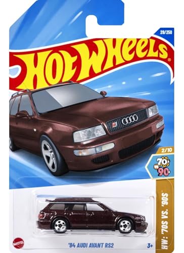 Image of Hot Wheels 94 Audi Avant RS2 HW 70s vs 90s Ages 3 and Up 29 /250 (Maroon)