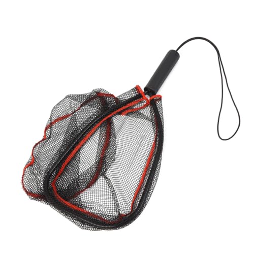 UKCOCO Epuisette Portable pour Crevettes Filet De Mini-épuisette pour Aquarium Et Bassin Noir