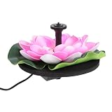 Tofficu Solarbetriebene Lotus Teichbrunnen Pumpe für Kleine Gartenteiche mit...