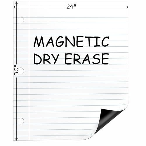 Papier ligné magnétique effaçable SCRIBBLEDO grand format pour tableau