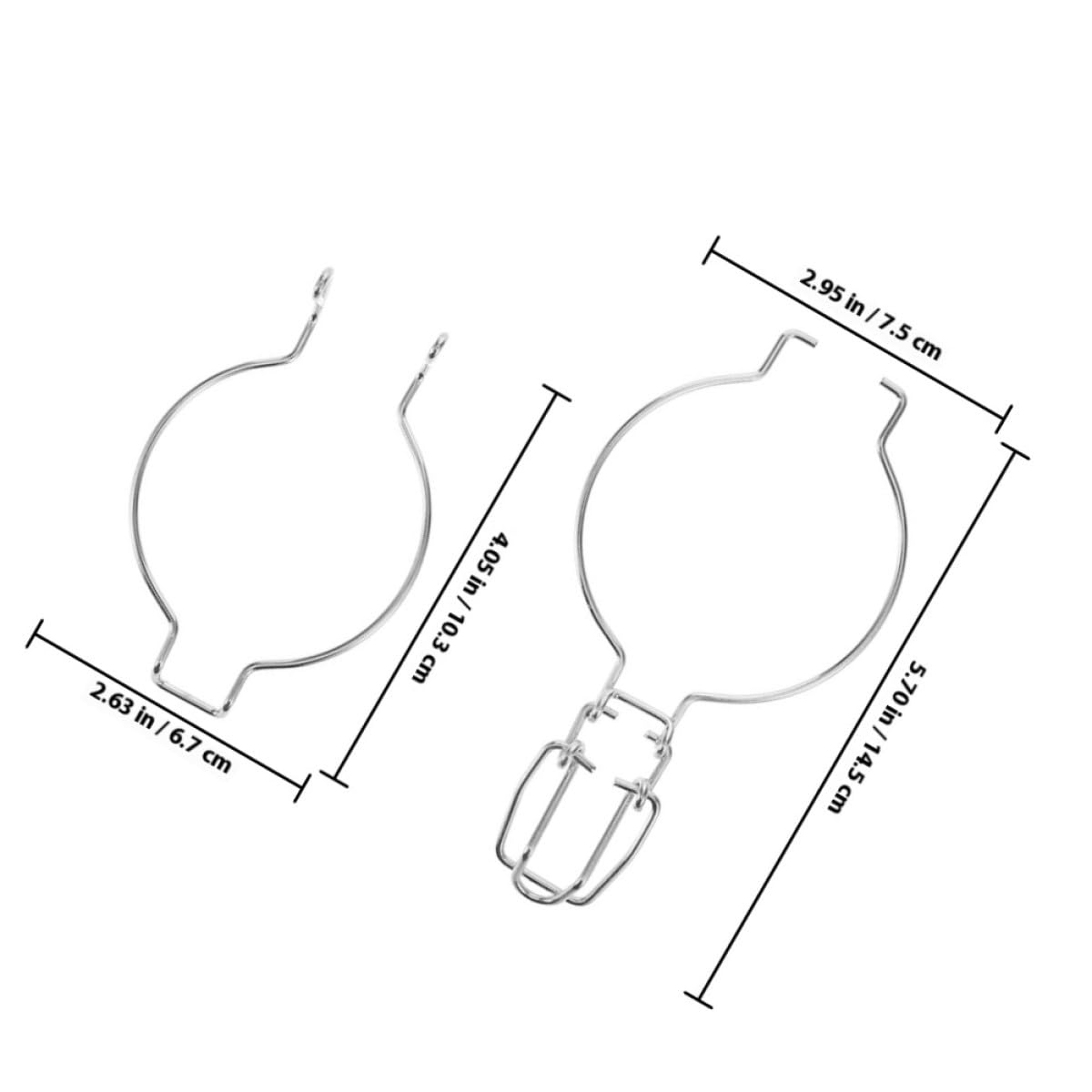 CANIGHT Chiusure per Barattoli di Vetro 12 Pezzi Clip in Acciaio Inox Design a Molla per Conservazione Alimentare in Cucina