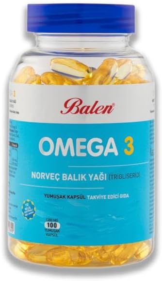 BALEN Omega 3 Norwegian Fish Oil (Triglyceride) 1380 mg*100 Soft Capsule