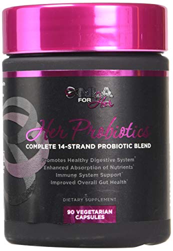NLA for Her Probiotics (90 Servings) Complete 14-Strand Probiotic Blend - 1 Billion CFU - Supports Immune System, Promotes Healthy Digestive System, Improves Overall Gut Health