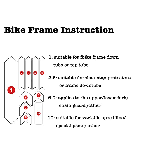 Enlee Mountain Bike Frame Protector- Do Great At Protecting Your Bicycle Frame (Colorful/Frame) #TOP2