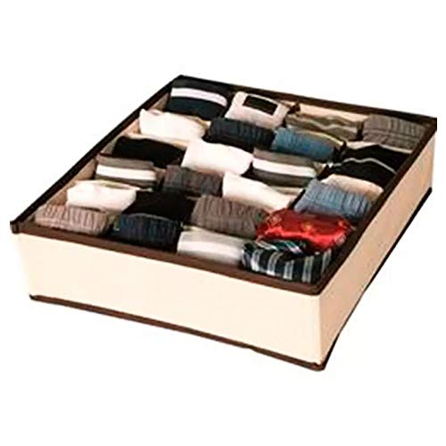 Kit 10 Organizador de Gavetas TNT 24 Espaços Para Calcinhas Cuecas Meias Lingerie 5882