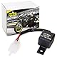 Area1 Motorrad Blinkerrelais Blinkgeber lastunabhängig/digital für LED Blinker, Halogen und Glühbirnen, 12V 0.1-150W 2 Pin / 2-Polig, Steckeranschluss