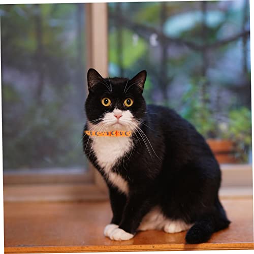 Collier de chat réfléchissant anti-perte ajustable avec clochette pour la nuit