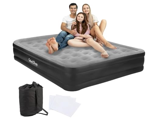 Listado de Camas y Colchones que Puedes Comprar On-line. 41 SELECTSHOP Colchón Inflable Queen Size con Bomba Incluida Cama Inflable para Camping Cama De Aire Elevada con Bomba Incluida Colchón Queen Size Inflable Duradero Resistente...