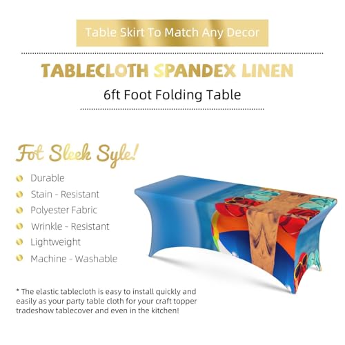 Nappe extensible élasthanne lavable pour masquer et protéger une table - 6