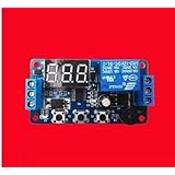 -オートメーションリレー，SODIAL(R)オートメーションDC 12V LEDディスプレイ デジタルディレイタイマー コントロールスイッチ リレーモジュール