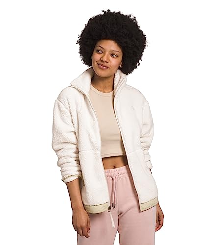 THE NORTH FACE Women's Campshire Fleece Jacket, Gardenia White/Gravel, Small