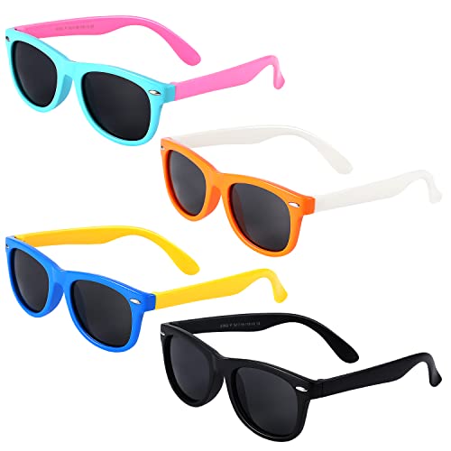 KINBOM Kids Polarized Sunglasses, 4 Pairs