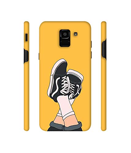 Image of Amazon Brand - Solimo Designer Boy Shoes Pattern 3D Printed Hard Back Case Mobile Cover for Samsung Galaxy J6