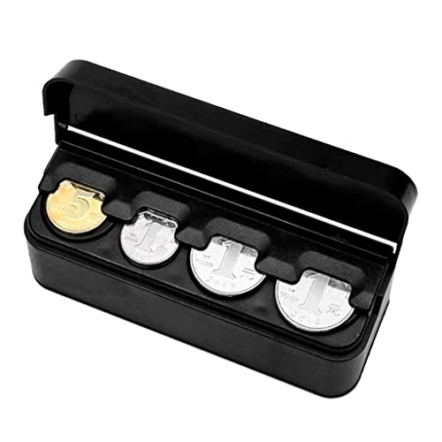 Porta monedas negro resistente para carro y oficina miniatura 1