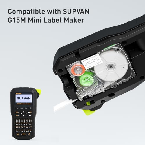 Ruban adhésif pour étiqueteuse SUPVAN G15M consommable impression thermique blanc