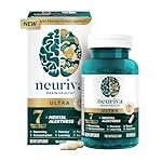 NEURIVA Ultra Decaffeinated Clinically Tested Nootropic Brain Supplement for Mental Alertness, Memory, Focus & Concentration, Cognivive, Neurofactor, Phosphatidylserine, Vitamins B6 B12, 60 Capsules - Image 2
