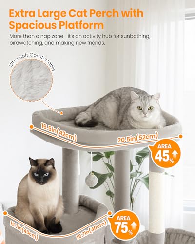 Árbol para gatos XXL extra alto para interiores miniatura 2