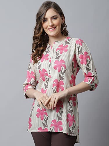 Image of Pistaa's Women's Viscose Relaxed Fit Short Kurti