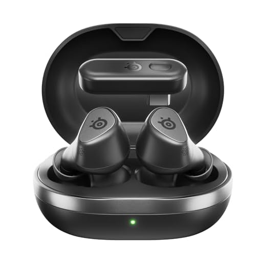 Arctis GameBuds for PlayStation/PC/Switch/Mobile — 2.4GHz + Bluetooth 5.3 Earbuds — Active Noise Cancelling — Mobile App Sound Presets — Water Resistant IP55 — 40H Battery with Qi Charging Case
