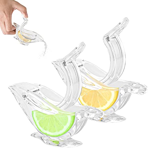 2 Piezas Exprimidor Manual de Rodajas de Limón, ACRÍLICO en Forma de Pájaro Exprimidor de Limón Manual Transparente Exprimidor de Limón Naranja Portátil Herramientas para Cocina, Bar Cover