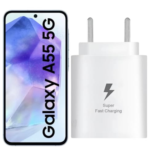 Image of Original 25Watt Fast Adapter Compatible with Samsung | M51 / M42 / F23 5G / M53 5G / M52 5G / M33 (Only Adapter) - White | GFR581