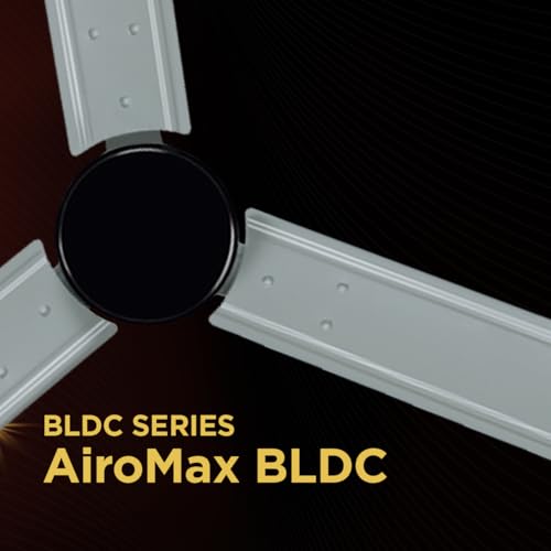 Image of EcoLink AiroMax BLDC 1200mm Ceiling Fan - Grey | Power-Saving BLDC Technology | High Airflow Performance | Low Noise | 2-Year Warranty | Pack of 1