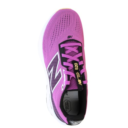New Balance Women's Fresh Foam 520 V9 Running Shoe, Passion Fruit/Clementine/Black, 5.53