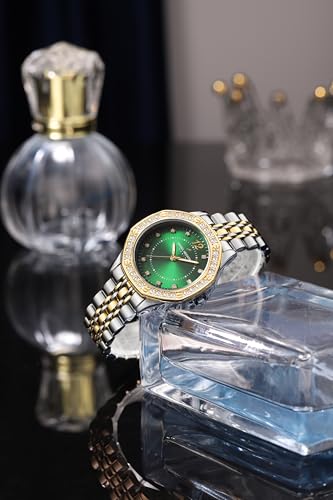 Image of Daniel Hechter Paris Vendome Collection Analog Watch for Women with Round Dial, Crystal Studded Bezel, Crystal Accents and Stainless Steel Strap - DHW2009