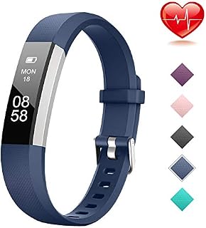 Lintelek Fitness Tracker, Slim Activity Tracker with Heart Rate Monitor, IP67 Waterproof Step