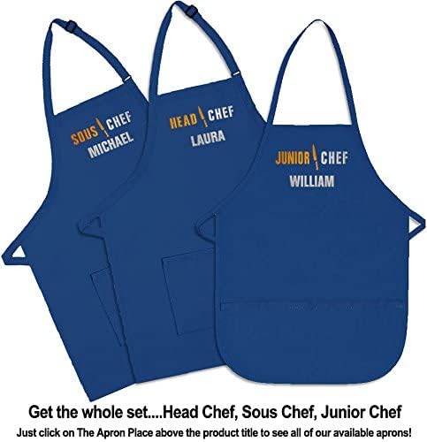 Miniatura 2 de THE APRONPLACE Delantal personalizado bordado Junior Chef Kids Delantal