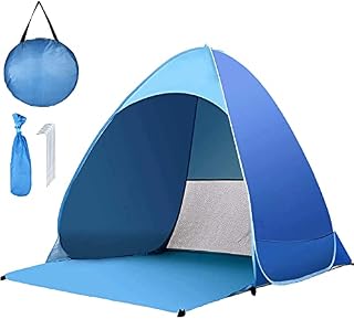 Pop Up Beach Tent for 2-3 Person, Automatic Instant Beach Tent Rated UPF 50+ for UV Sun Protection Waterproof Sun Shelters Camping Tent for Family Beach, Garden, Camping, Fishing, Picnic