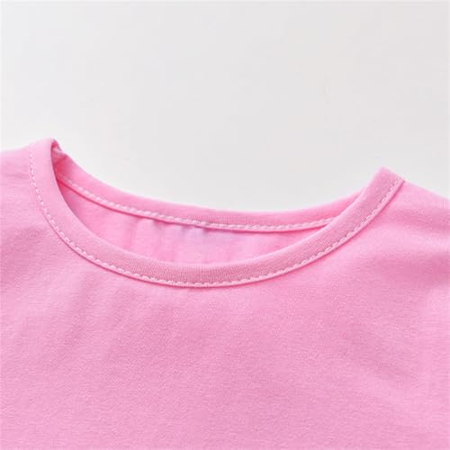 Girls Cute Tops Ruffled Short Sleeved T Shirt Baby Kids Summer Comfortable Crewneck Cotton Tops Toddler Infants Girl Clothes3