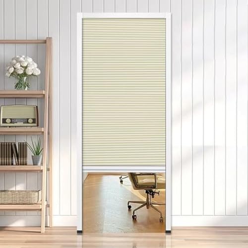 Honeycomb Accordion Sliding Door - Vertical Pull Down Blackout Bifold Door for Kitchen & Bedroom - Space-Saving Room Divider, Easy Installation, Modern Design