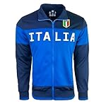 Men's Italy Jacket, Full Zip Italia Soccer Track Jacket With Zipper Pockets - Image 4