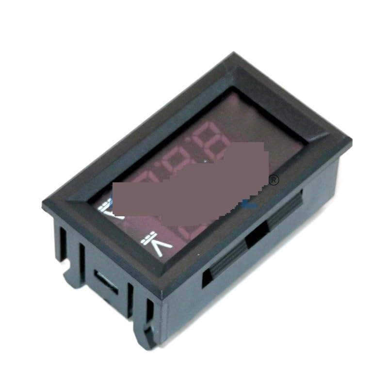 Mini Digital Voltmeter Ammeter DC 0-100V 50A 100A Amp Volt Voltage Current Meter Detector Tester 0.28" Dual LED Display Gauge(100A Red Red)