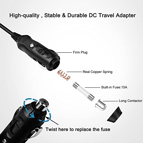 FLGAN 65W USB-C Auto Caricabatterie Alimentatore per Dell Latitude 5420 3520 5520 5400 5401 9420 9520 7420 7410 5310 2 in 1 Dell Inspiron 14 7490 13 7390 7306 15 7590