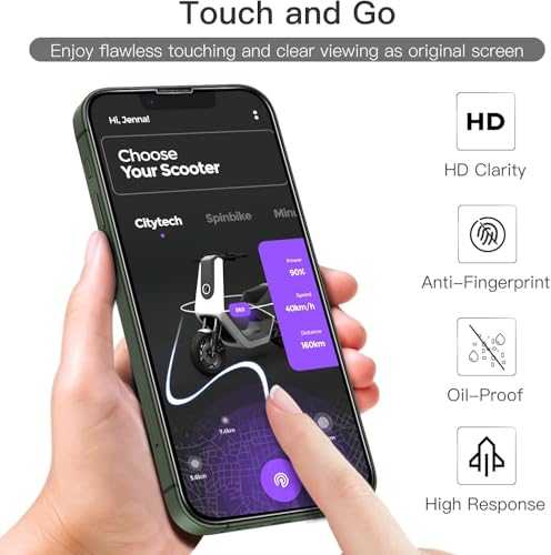 Image of IQShield Screen Protector Tempered Glass Guard for iPhone 13 Mini - 9H Hardness, HD Clear, Case Friendly [1 Pack]