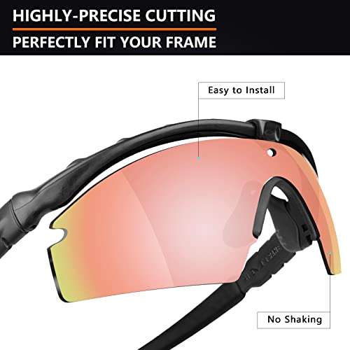 Image of Alphax Polarized Replacement Lenses for Oakley Si M Frame 3.0 OO9146 Sunglasses - Glare Reduction | Precision Cutting