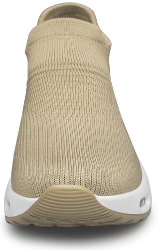 Image of DOUSSPRT Womens Walking Shoes Slip on Sock Sneakers Lady Girls Nurse Mesh Air Cushion Platform Loafers Fashion Casual