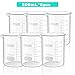 ONiLAB 17oz(500ml) Sturdy Glass Beaker, 3.3 Borosilicate Griffin Low Form with Printed Graduation, Pack of 6 13900249
