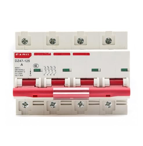 Disjoncteur 4P DZ47 6KA protège efficacement contre surcharge et court-circuit