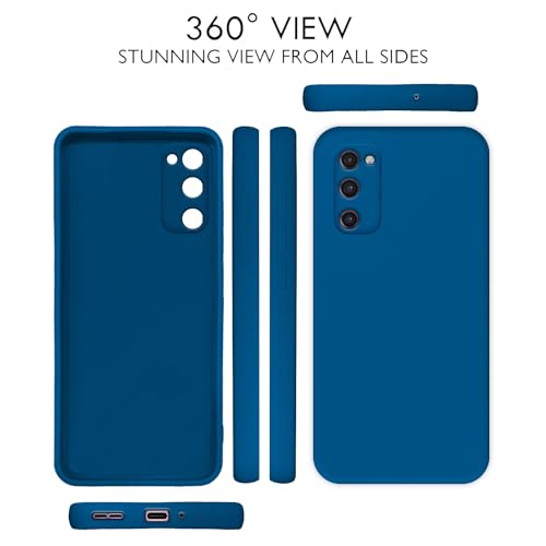 Image of Pikkme Samsung Galaxy S20 FE / S20 FE 5G Back Cover Soft Matte Liquid Silicone TPU | Camera Protection | Shockproof Slim Back Case for Samsung Galaxy S20 FE / S20 FE 5G (Blue)