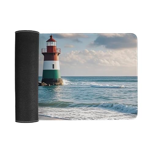 Alfombrilla de mouse RLDOBOFE Sea Lighthouse Sandbeach L miniatura 3