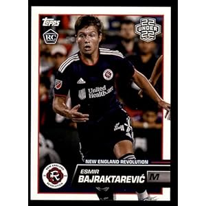 2023 Topps # 64 22 Under 22 Esmir Bajraktarevic New England Revolution (Card) NM/MT New England Revolution