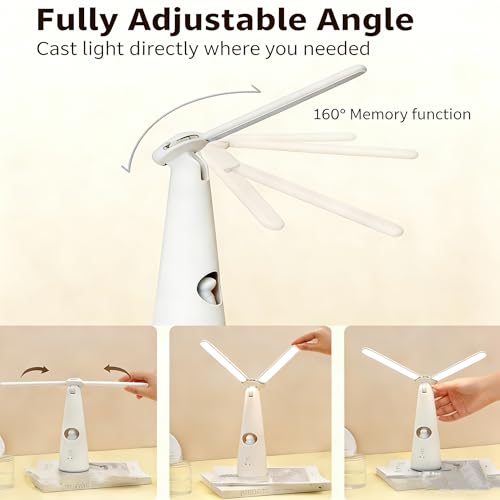 Lampe de bureau rechargeable 3 modes de température de couleur - 4