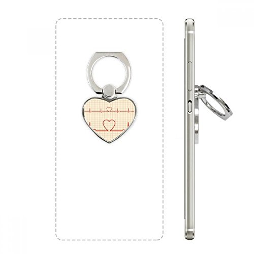Anneau support de téléphone portable universel bague cœur ECG