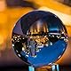 Glaskugel: K9 Kristallkugel Klare Kugel 80mm Glaskugel Fotografie Klare Kristallkugel mit Runder Holzsockel für Fotografie Zubehör Lensball Wahrsagerkugel Geschenk für Hobbyfotografen