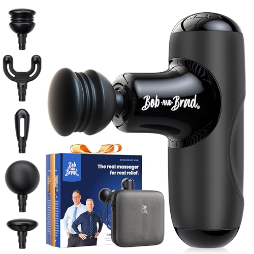 BOB AND BRAD Q2 Mini Massage Gun, Pocket-Sized Deep Tissue Massager Gun, Portable Percussion Muscle...